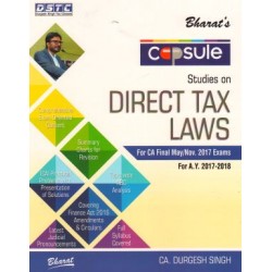 CA Durgesh Singh Capsule Studies On Direct Tax Laws For CA Final May / Nov 2017 Exams Assessment Year 2017- 2018